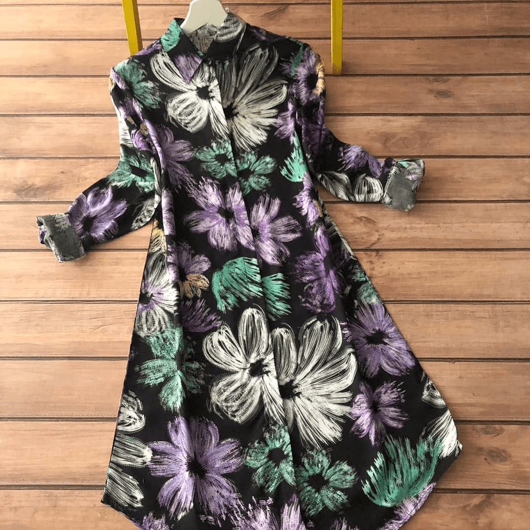 Annabel Black Flowers
