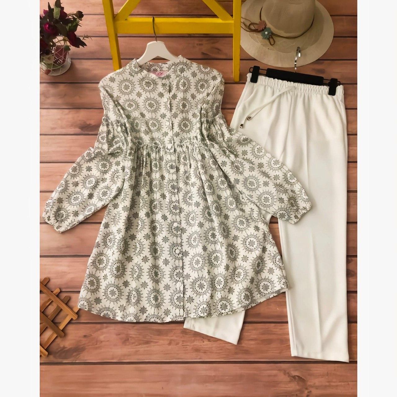 Summer White Kurti