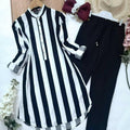 Strip Black Printed