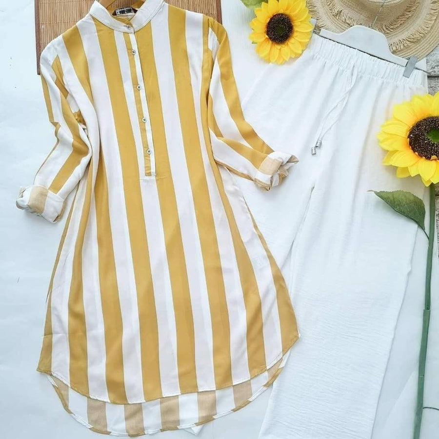 Strip Yellow Printed